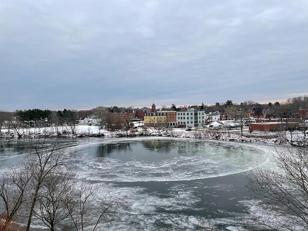 The Giant Ice Disk Has Returned to Westbrook, Maine [PHOTOS]