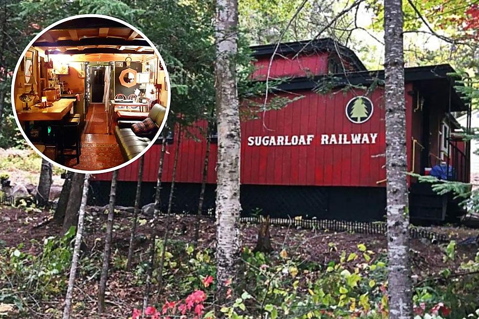 This 100-Year-Old Caboose is Now an Airbnb on a Mountain in Maine