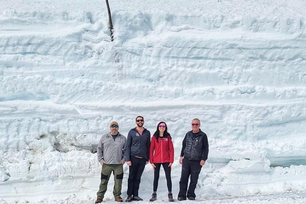 Wall of Snow Created After Mount Washington Auto Road Clearing Begins