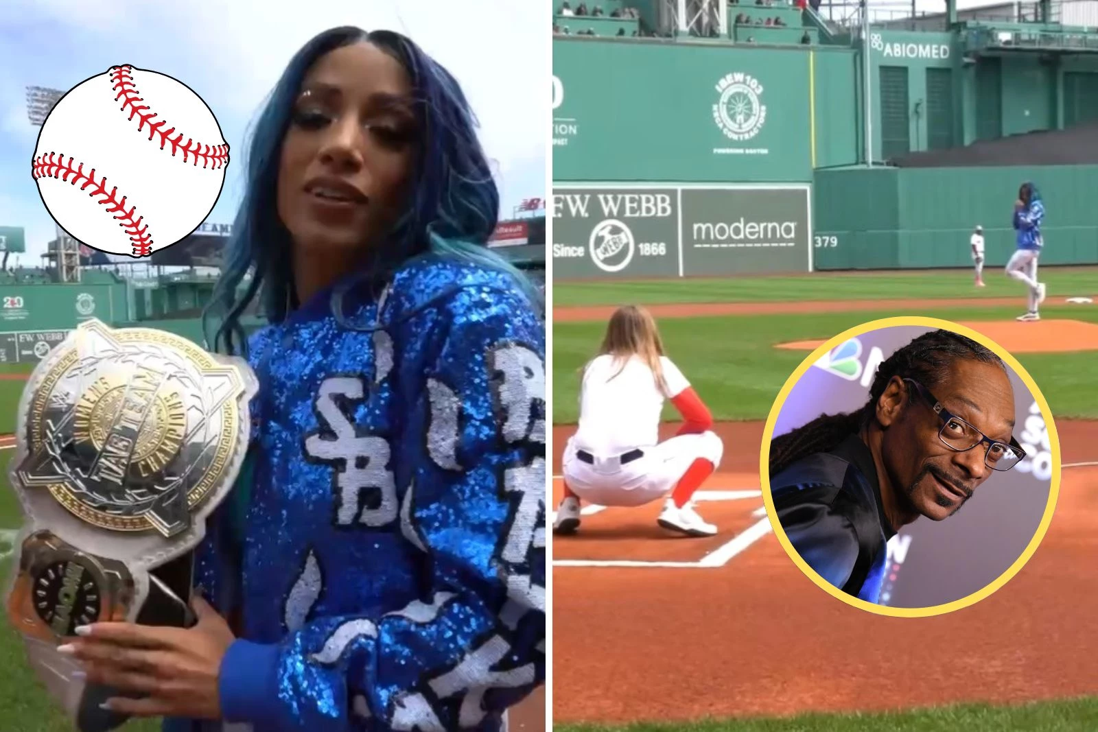 WWE Champ Throws Out First Pitch at Fenway, Calls Out Snoop Dogg