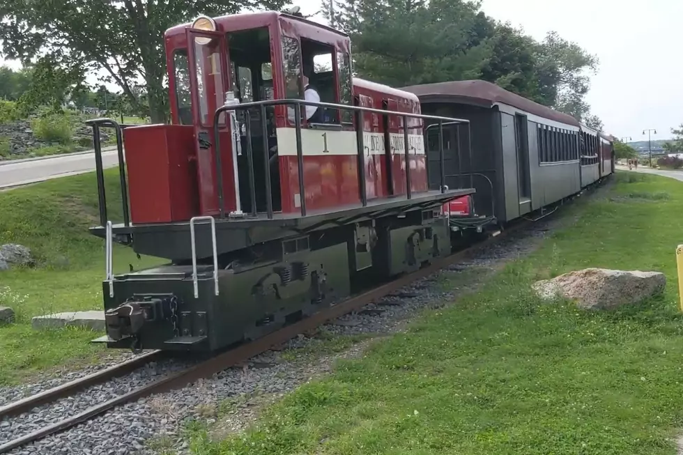 Maine Narrow Gauge Railroad in Portland Running Pride Trains