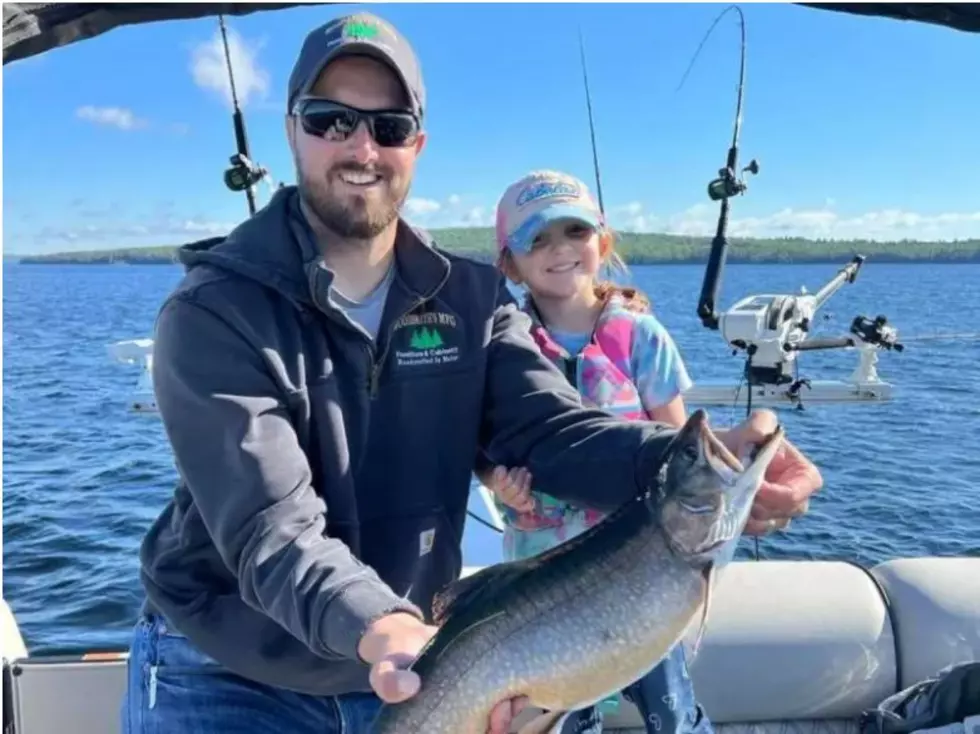 4-Year-Old Helps Reel in Monster Brook Trout From Moosehead Lake