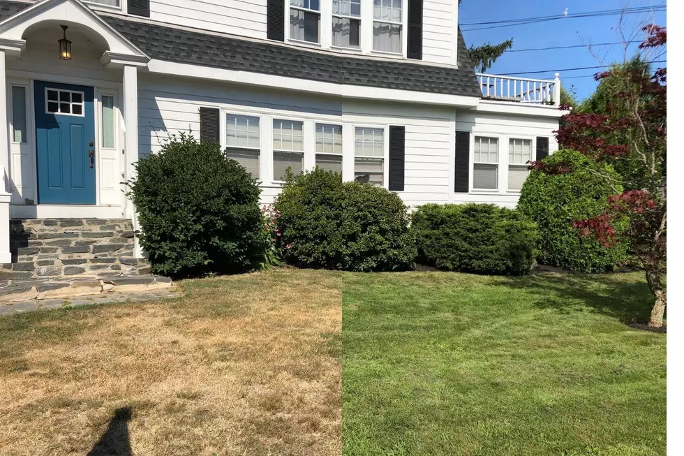 Just How Dry is Maine? Check Out the Difference of One Falmouth Lawn