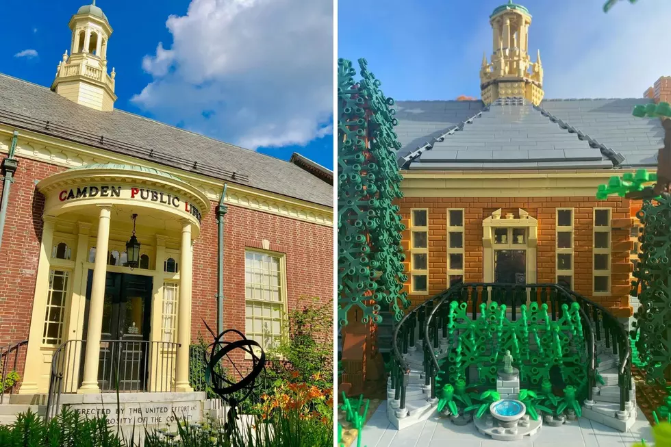 Maine Library Replica Took 80+ Hours to Make Entirely Out of LEGO