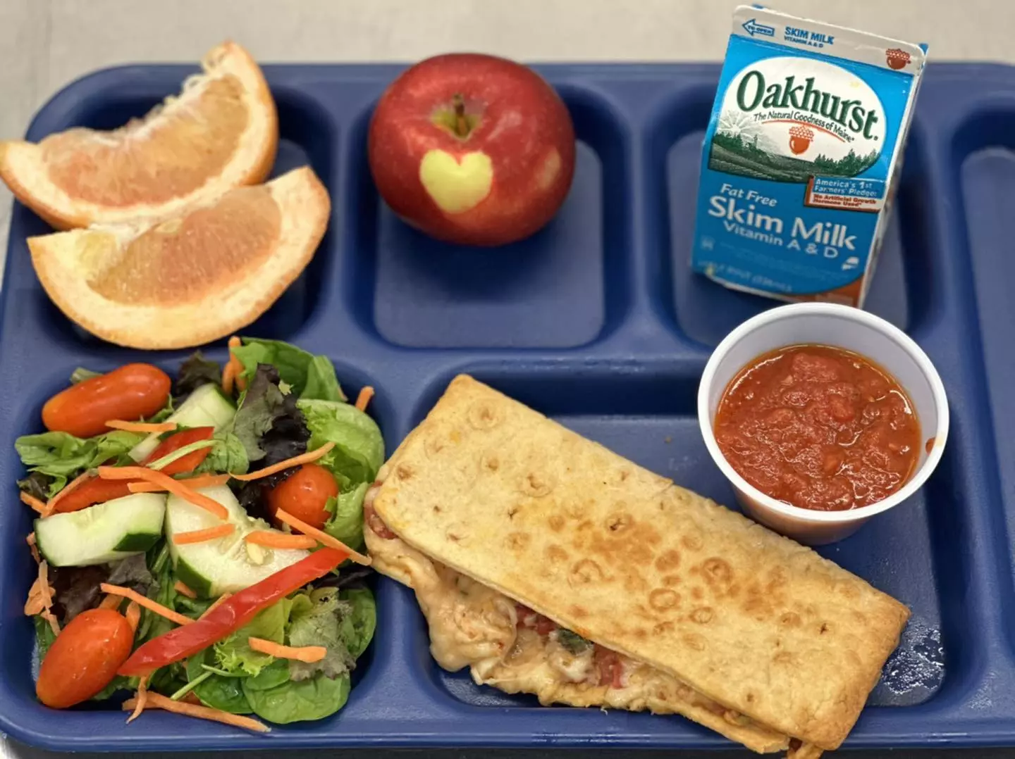school lunch food
