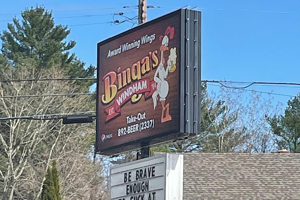 Binga&#8217;s Sign in Windham, Maine, Usually Makes us Laugh but This Quote is Life-Changing