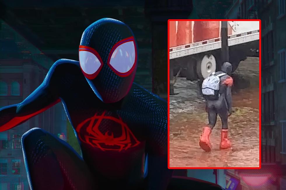 Have You Seen This Giant Red-Boot Spiderman Walking Around Maine?