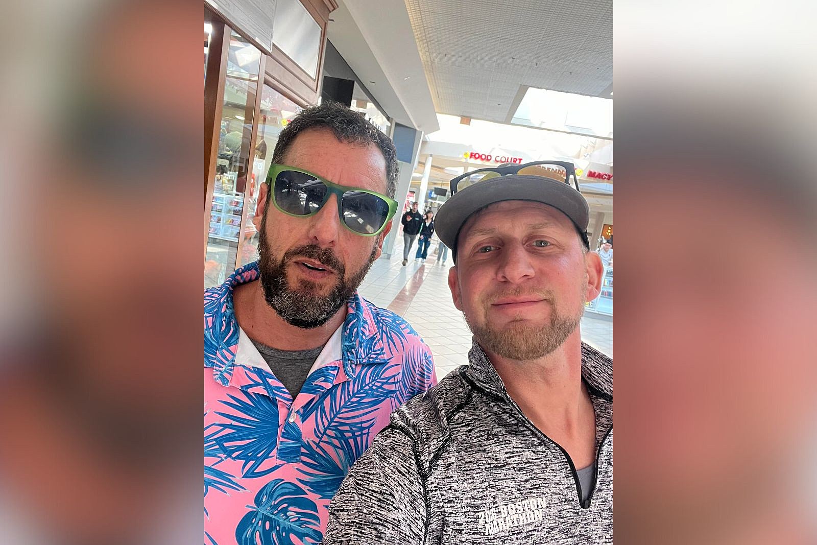 Adam Sandler Responds to Happy Gilmore Joke While at Mall of NH