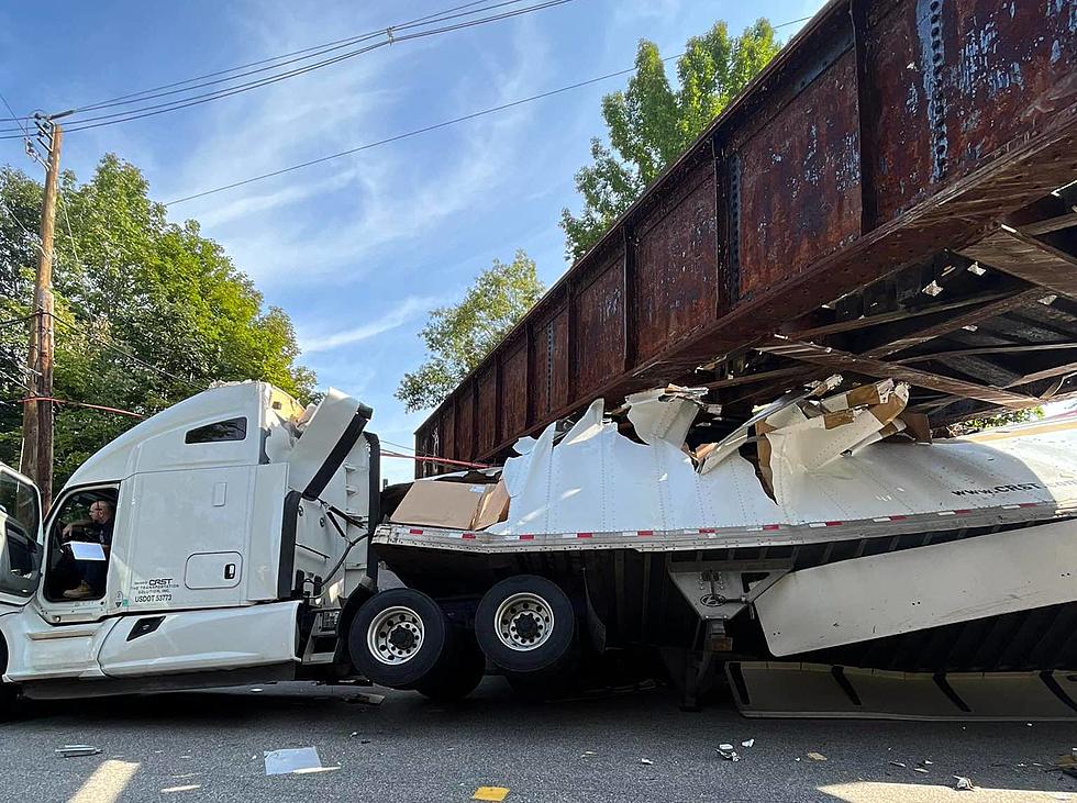 Tractor-Trailer Ripped Apart After Crash Into Westbrook Bridge
