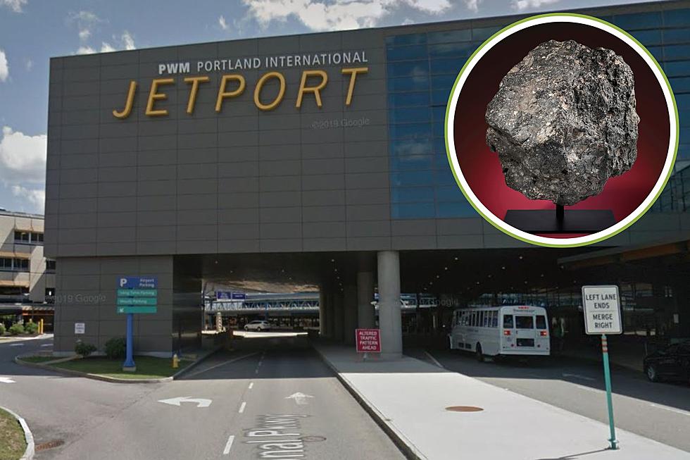 The Second-Largest Piece of the Moon at Maine's Portland Jetport