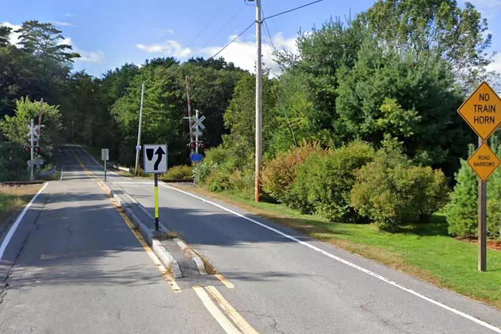 Why Are There Medians Between Lanes at Some Railroad Crossings in Maine?
