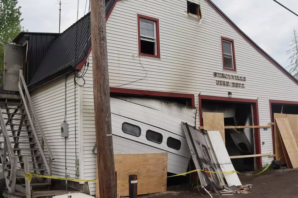 Stacyville, Maine, Fire Department Damaged by Fire