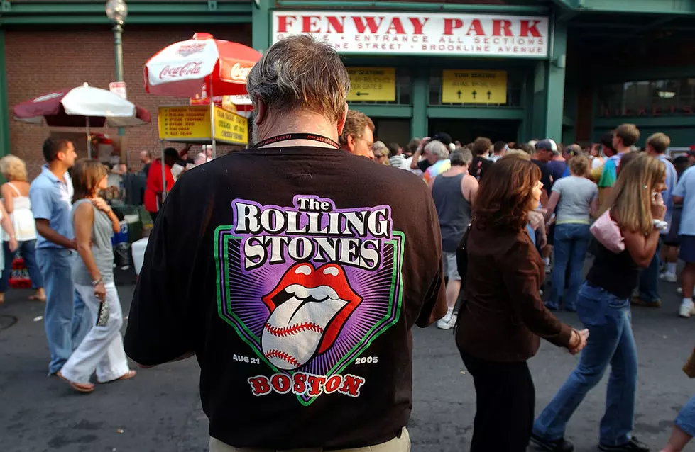 The Rolling Stones On Stage At Fenway Park