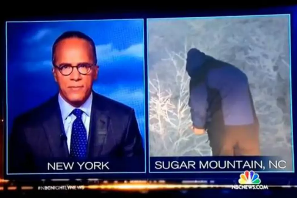 Is This Meteorologist Writing his Name in the Snow? [VIDEO]