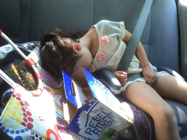 Sleeping in the car