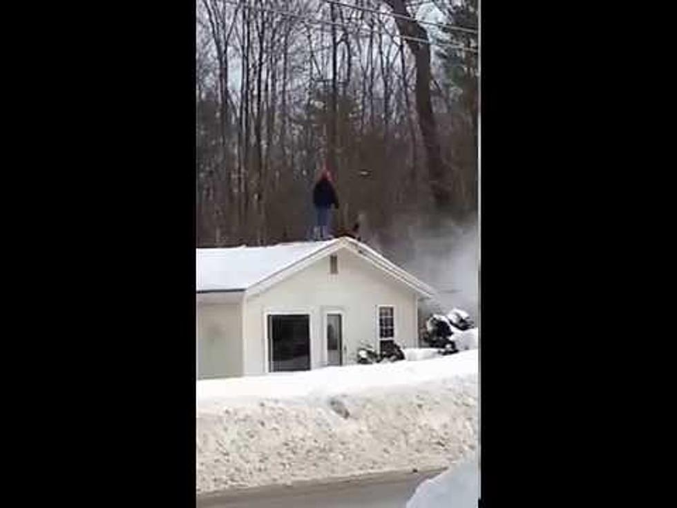 One Year Ago: Wicked Smaht Mainah Snowblows His Roof!