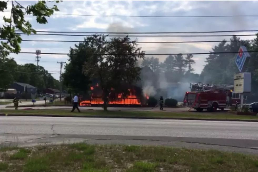 Watch: Windham/Gray Firefighters Put Out Domino’s Fire
