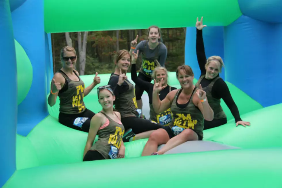 Run With The Captain as Part of the WBLM Team in the Insane Inflatable 5k