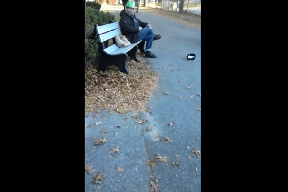 Watch: Guy on Bench in Portland Sings Pro-Pot Medley