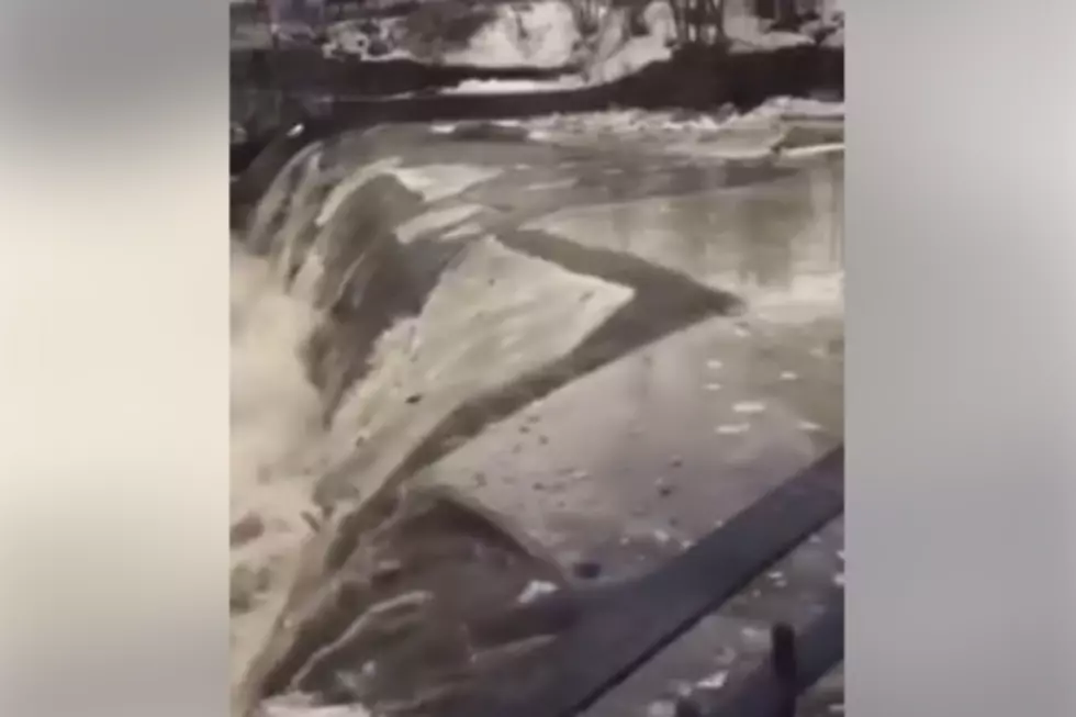 Ice Breaking Up on a Waterfall is Actually Pretty Cool to See