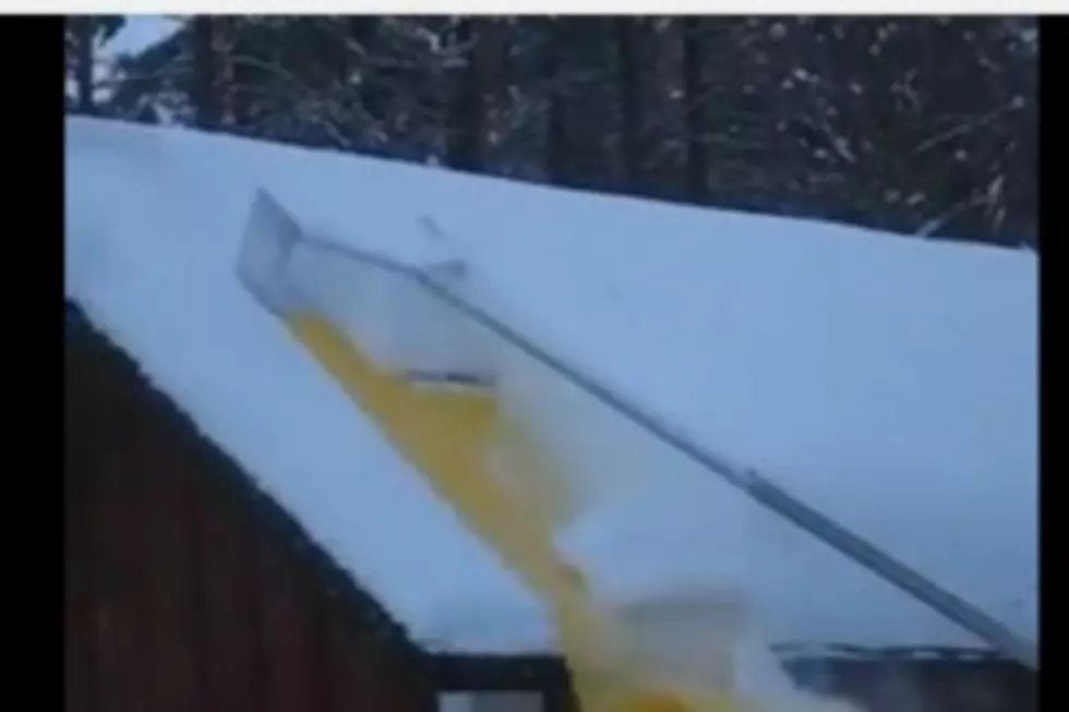 WATCH: This Roof Rake Slip & Slide is Wicked Clevah