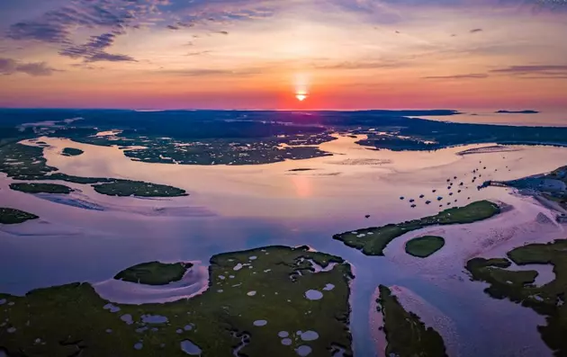 Gorgeous Drone Video of Scarborough Marsh at Summer Sunrise