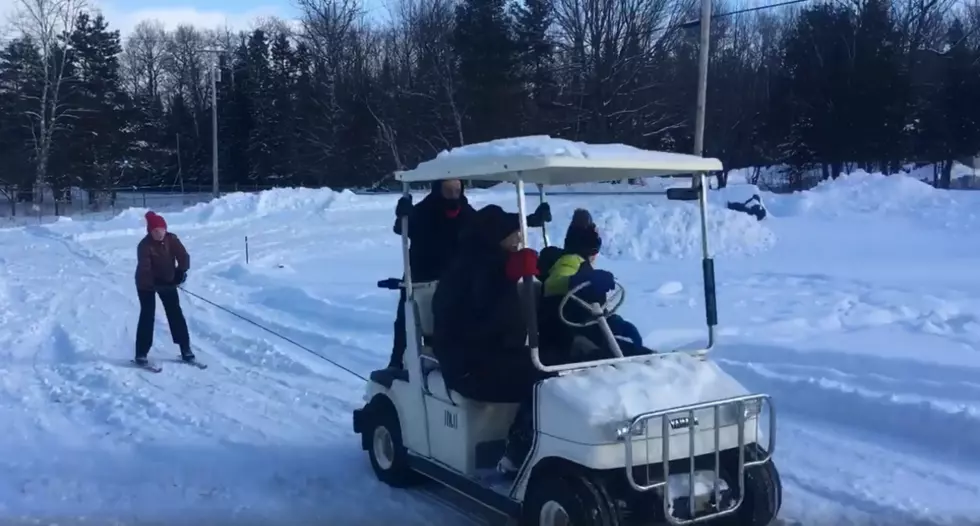 Only In Maine: Wicked Awesome Golf Cart Skiing