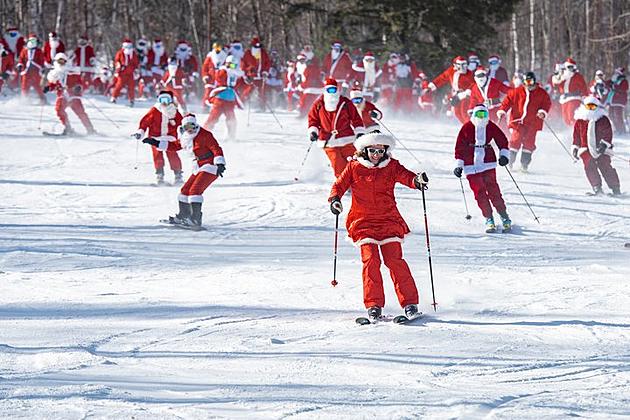Watch Hundreds of Santas Ski Sunday River
