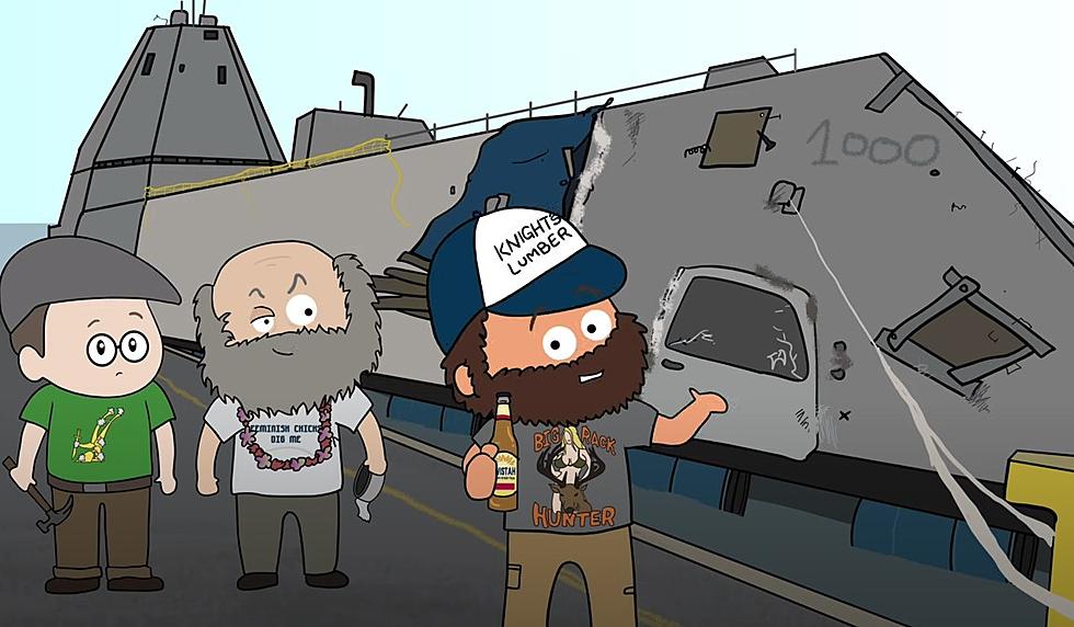WATCH: Maine Cartoon Shows Solidarity With Striking BIW Workers
