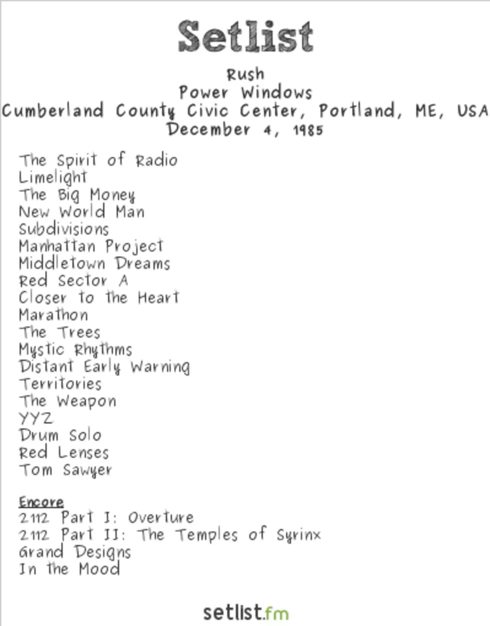 setlist.fm