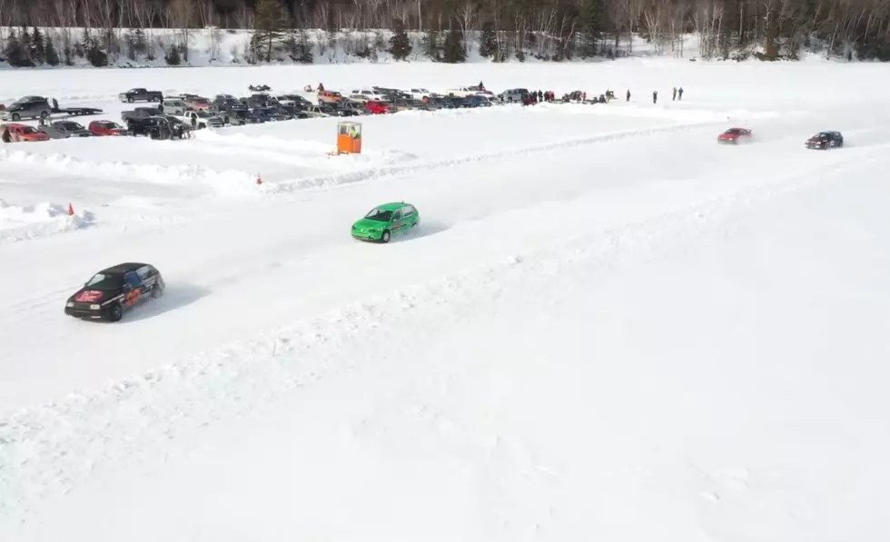 Check Out Thrilling New Video Of  Mainers Ice Racing On Moosehead