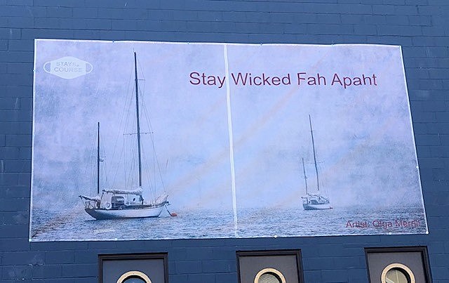 This Banner Is How We Do Social Distancing-Portland, Maine Style!
