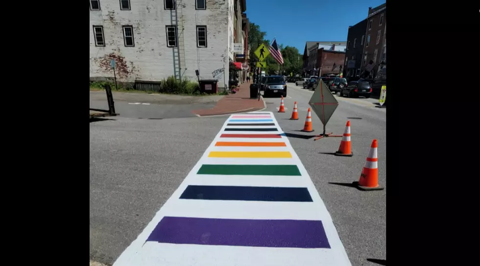 Hallowell, Maine, Shows Its Pride With A Beautiful New Rainbow Crosswalk