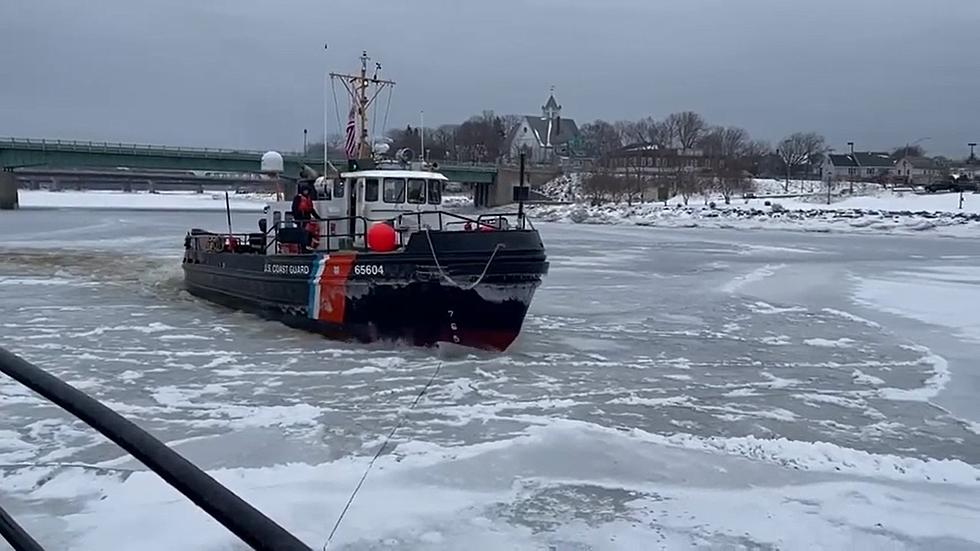 Watch Maine Coast Guard Vessel Thrash Through Ice In Cool Video