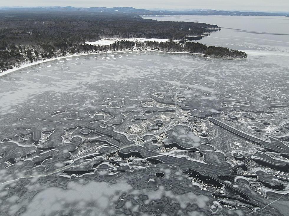 Is This Sebago Lake Frozen Over or an Image From Another Planet