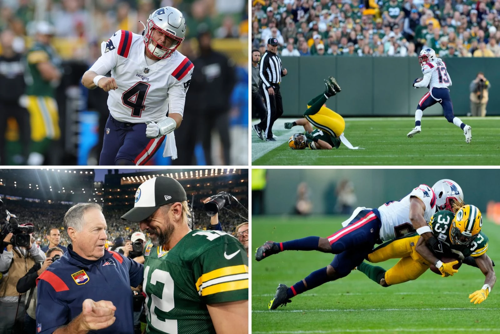 Look: 50 Photos From the Patriots' Overtime Loss to the Packers