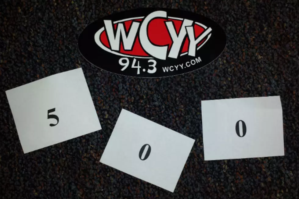 The 500 Most Played Songs in the History of CYY Starts Monday at 9am!