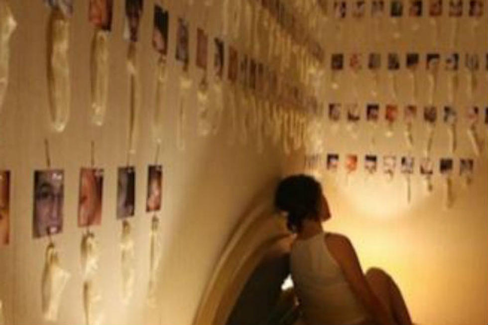 Norwegian Woman’s Weird Fetish is Hanging Her Used Condoms on Her Bedroom Wall