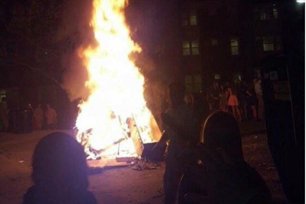 Dumpster Fire Party At Colby