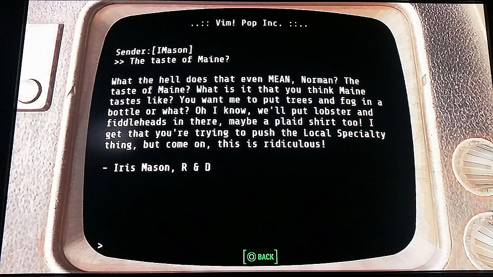 Does This Screenshot From Fallout 4 Perfectly Sum Up The “Taste of Maine”?