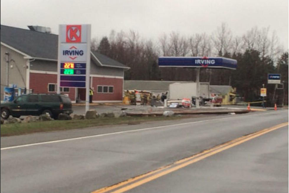 PHOTOS: Truck Absolutely Decimates Fuel Pumps At Maine Gas Station
