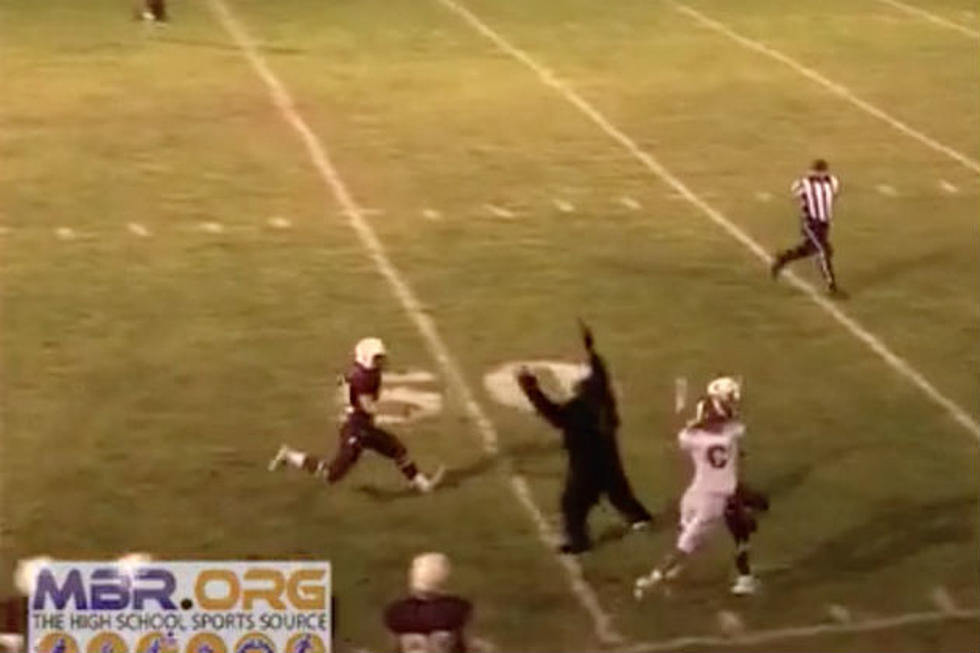 WATCH: Girl In Gorilla Suit Gets Wiped Out At High School Football Game In Maine