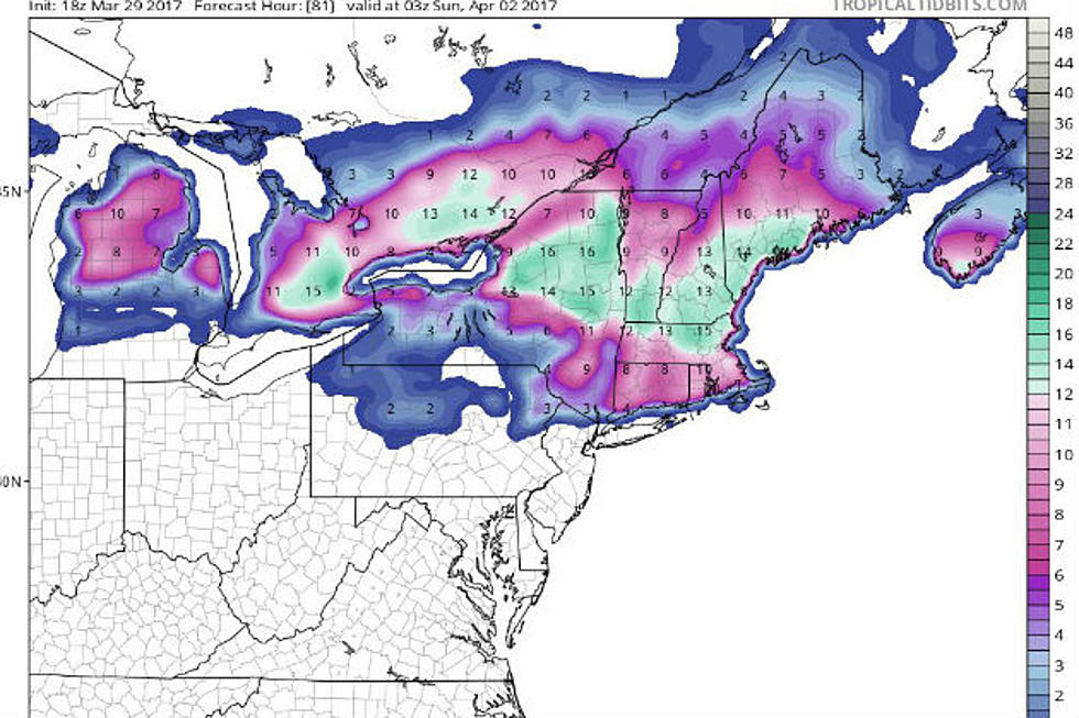 Spring Is Cancelled: Southern Maine Will Probably Get More Than A Foot Of Snow This Weekend