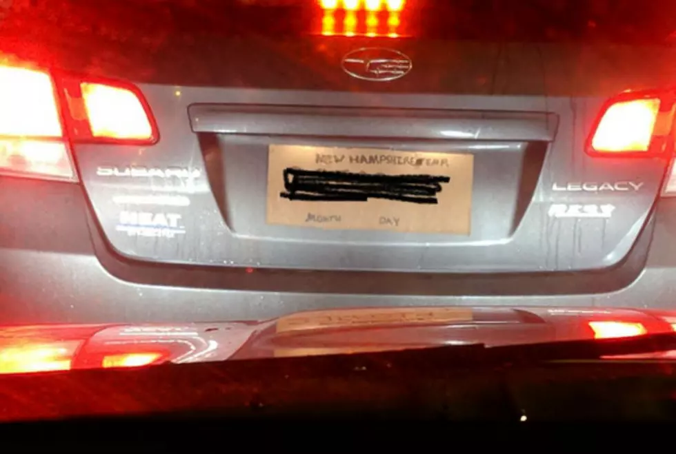 This Person With A Fake License Plate In New Hampshire Didn’t Even Try To Hide It