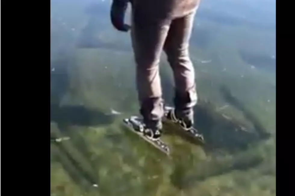 WATCH: Sebago Lake Is So Clear, Ice Skaters Can See Through To The Bottom