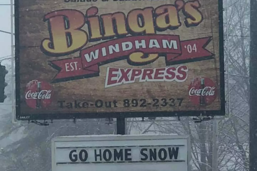 A Binga's Windham Sign Is How We All Feel About Winter Right Now