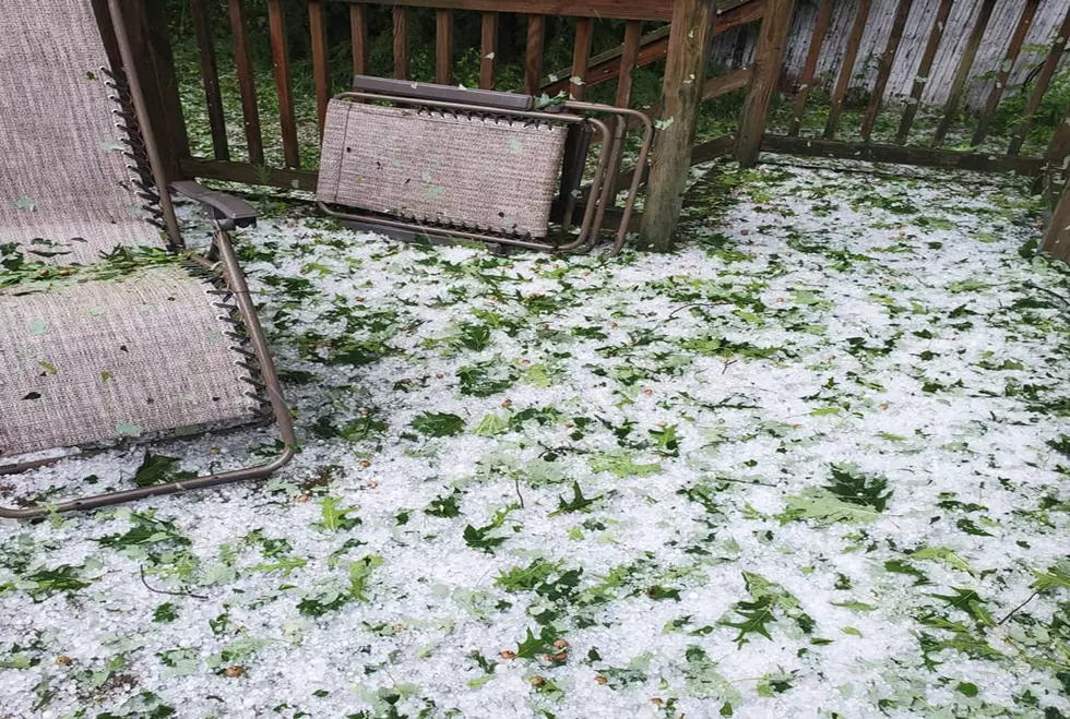 Powerful Storms Leave 'Snow' Covered Lawns Across Southern Maine