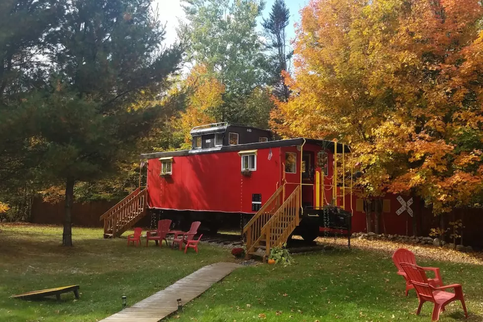 Peek Inside This Rentable Red Caboose Near The White Mountains In New Hampshire