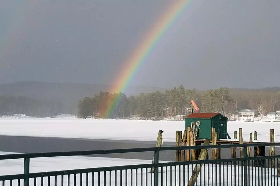 Someone Found The End Of A Rainbow On A Lake In Maine