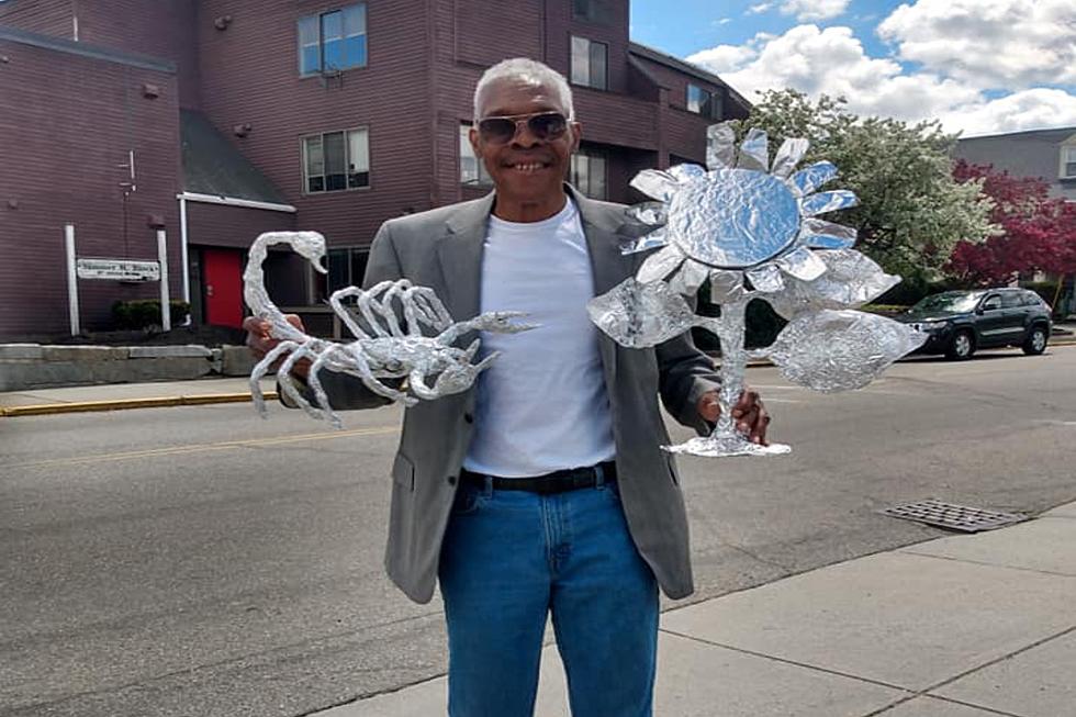 A Portland Old Port Fixture, The Tin Foil Man, Still Makes Art